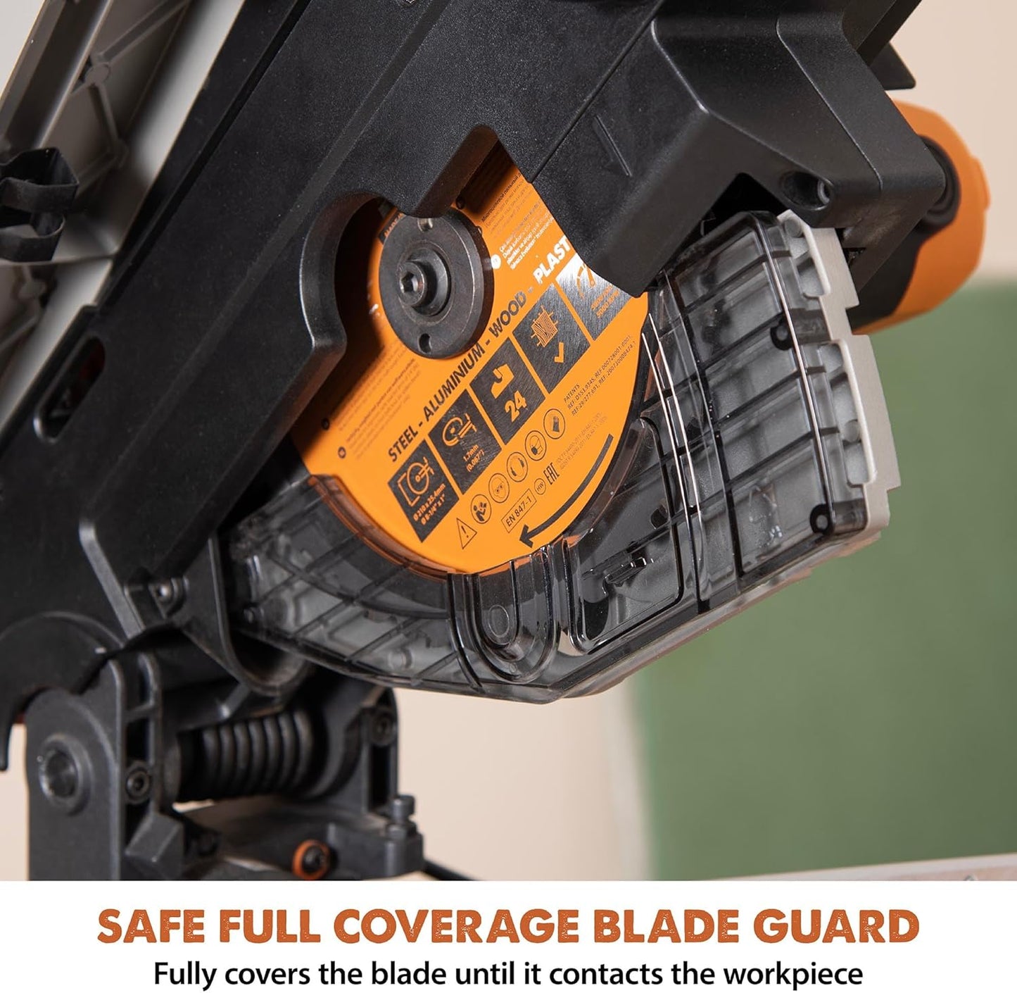 Evolution R8MTS | 8-1/4” Convertible Miter/Table Saw | Multi-Function Saw | 0-45° Bevel & +/- 45° Miter | Multi-Material Cutting: Wood, Plastic, Metal | Compact, Powerful 12A Motor | TCT Blade Incl