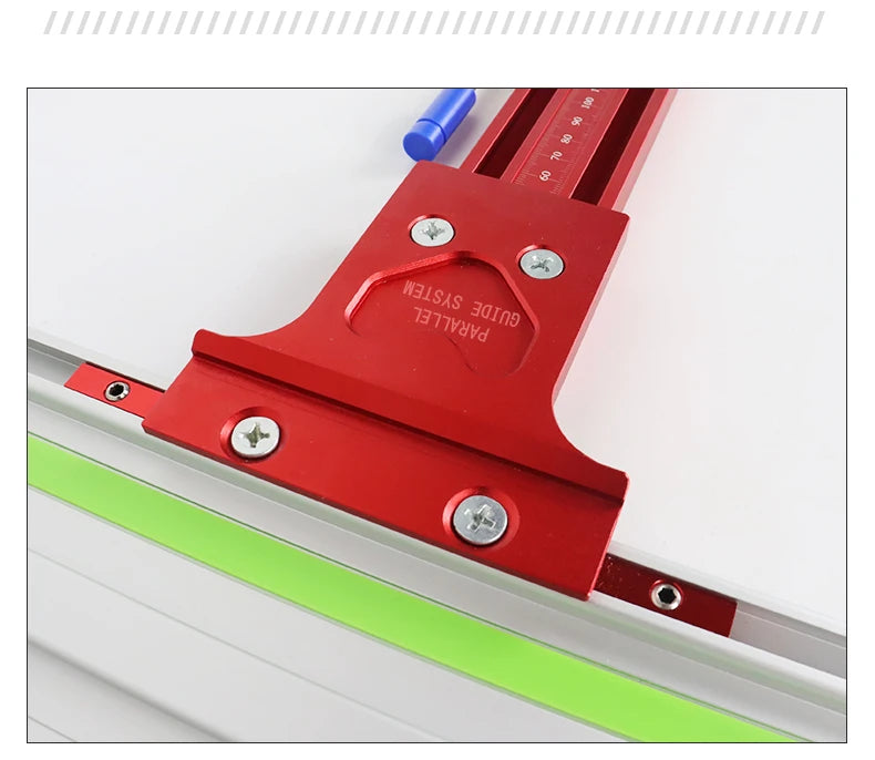 Parallel Rail Guide System Aluminium Alloy Circular Saw Track Set Fixed Guide Rail Bracket for Track Saw Repeatable Cuts