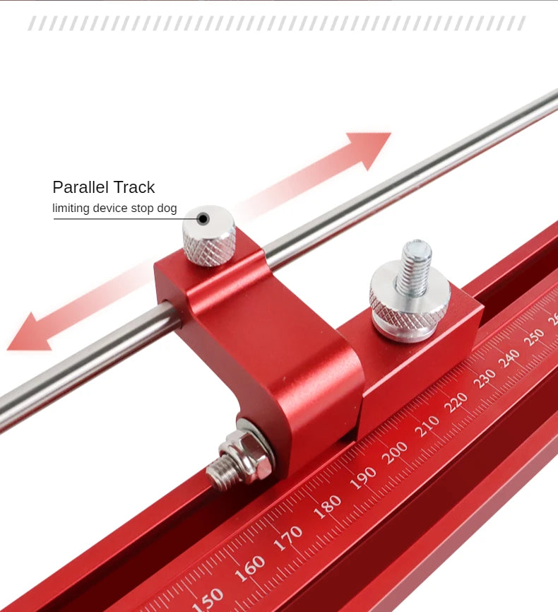 Parallel Rail Guide System Aluminium Alloy Circular Saw Track Set Fixed Guide Rail Bracket for Track Saw Repeatable Cuts