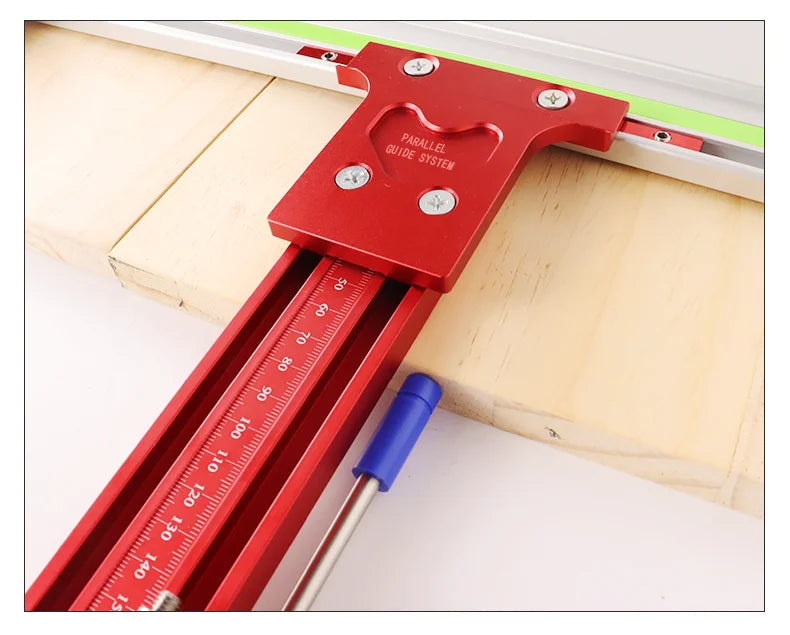 Parallel Rail Guide System Aluminium Alloy Circular Saw Track Set Fixed Guide Rail Bracket for Track Saw Repeatable Cuts