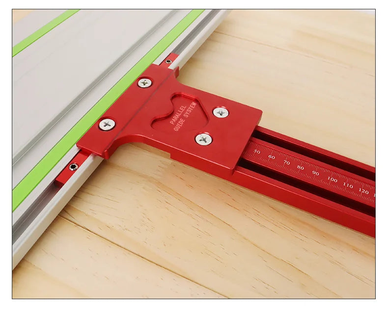 Parallel Rail Guide System Aluminium Alloy Circular Saw Track Set Fixed Guide Rail Bracket for Track Saw Repeatable Cuts