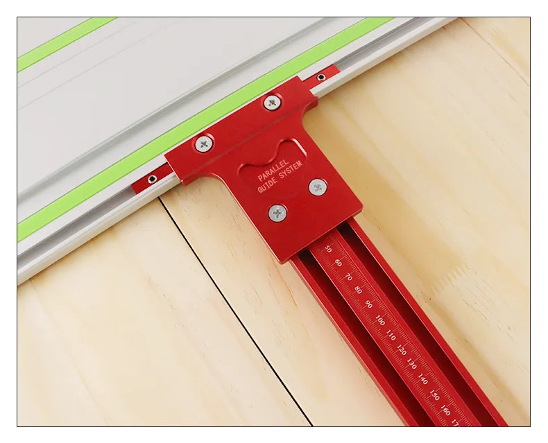 Parallel Rail Guide System Aluminium Alloy Circular Saw Track Set Fixed Guide Rail Bracket for Track Saw Repeatable Cuts