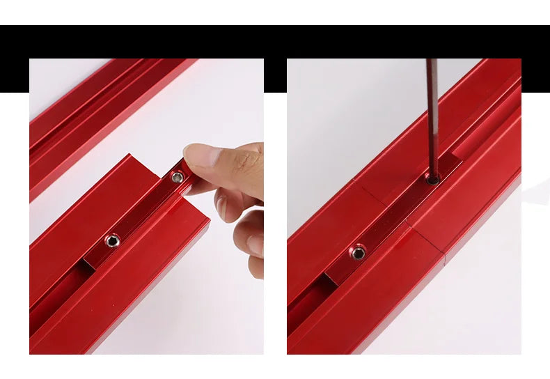 Parallel Rail Guide System Aluminium Alloy Circular Saw Track Set Fixed Guide Rail Bracket for Track Saw Repeatable Cuts