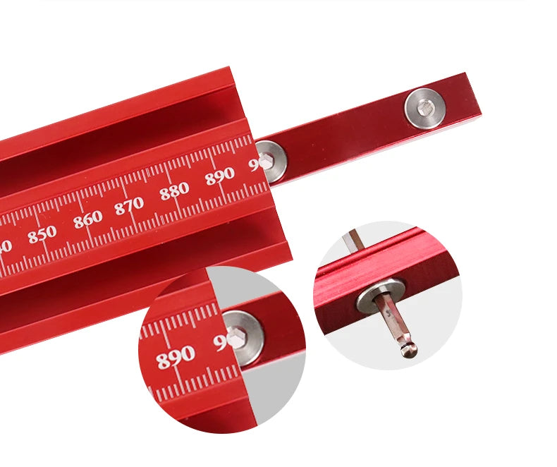 Parallel Rail Guide System Aluminium Alloy Circular Saw Track Set Fixed Guide Rail Bracket for Track Saw Repeatable Cuts