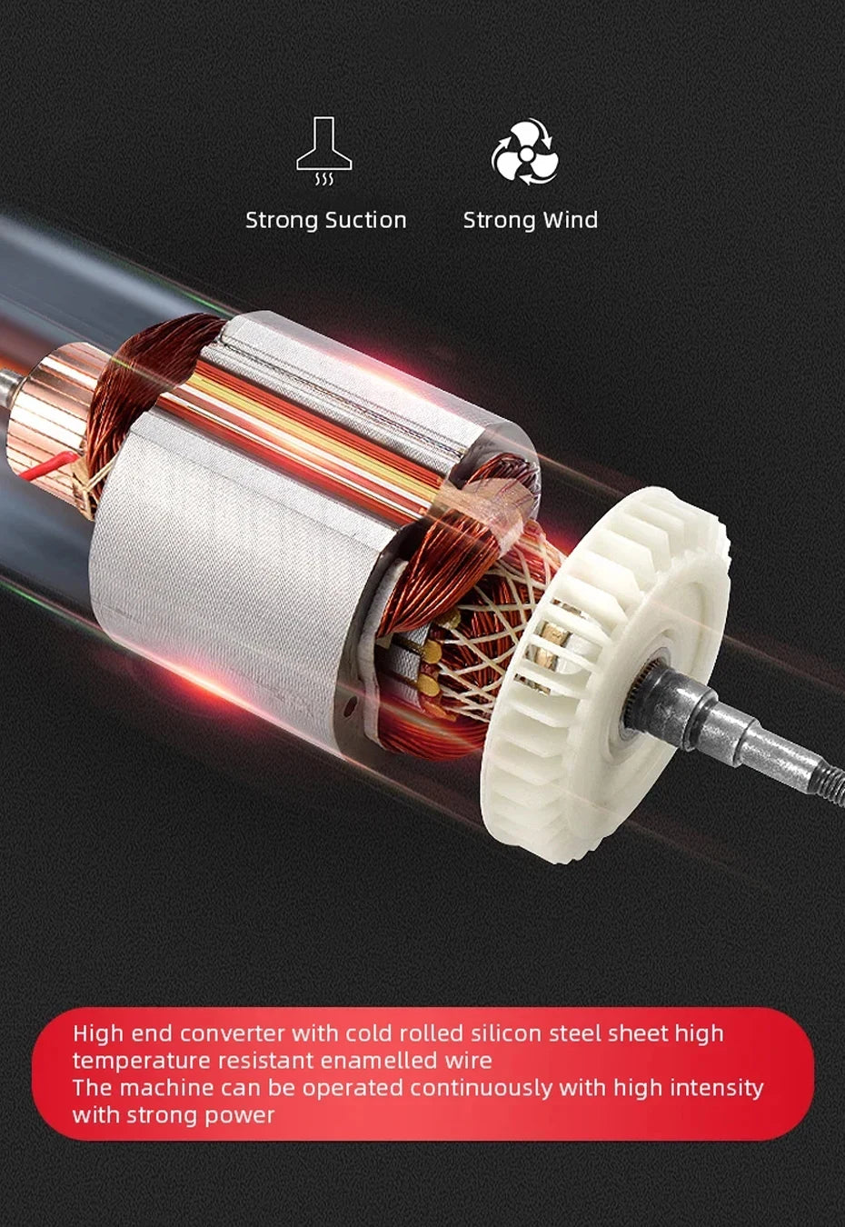 Industrial Grade 6-Speed Dust Collection Blower Vacuum Cleaner Suitable For Cleaning Floor Chassis Dust Cleaning