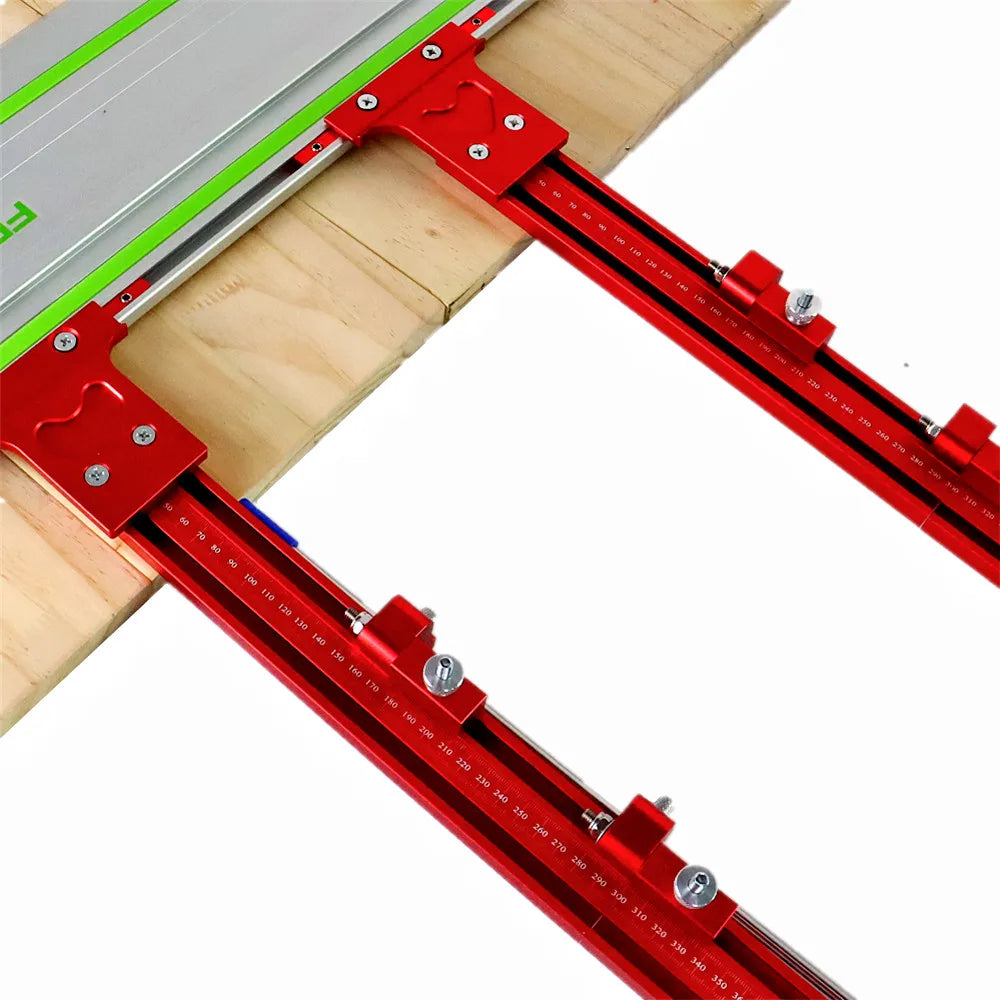 Parallel Rail Guide System Aluminium Alloy Circular Saw Track Set Fixed Guide Rail Bracket for Track Saw Repeatable Cuts